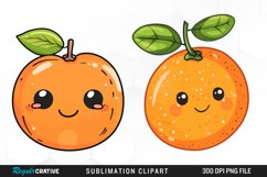 Cute Orange Sublimation PNG Clipart Product Image 1
