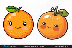 Cute Orange Sublimation PNG Clipart Product Image 1