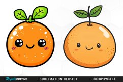Cute Orange Sublimation PNG Clipart Product Image 1