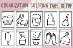 Cute Organization Home Coloring Page PDF 1 Product Image 1