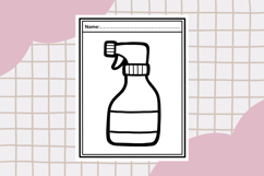 Cute Organization Home Coloring Page PDF 1 Product Image 2