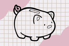 Cute Outline Finance Clipart png Product Image 2