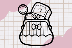 Cute Outline Finance Clipart png Product Image 3