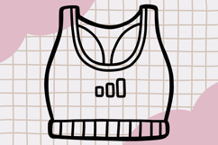 Cute Outline Fitness Clipart png Product Image 2
