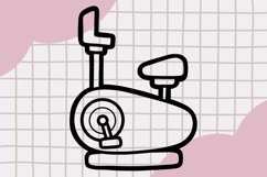 Cute Outline Fitness Clipart Set 2 Product Image 2