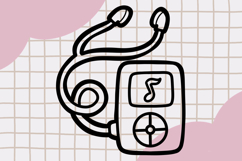 Cute Outline Fitness Clipart Set 2 Product Image 4