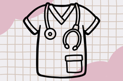 Cute Outline Health Care Clipart PNG set 1 Product Image 4