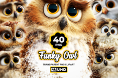 Cute Owl Clipart Bundle 40 PNG Product Image 1