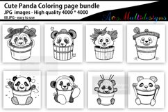 Panda coloring pages Product Image 1