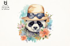 Cute Panda Summertime Watercolor sublimation bundle Product Image 4