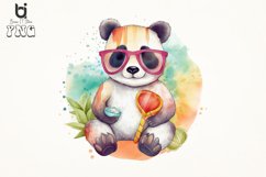 Cute Panda Summertime Watercolor sublimation bundle Product Image 8