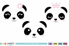 Cute Panda SVG for Crafting