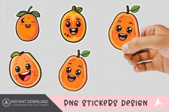 Cute Papaya Sticker,Tropical Fruit Scrapbooking Sticker Product Image 1