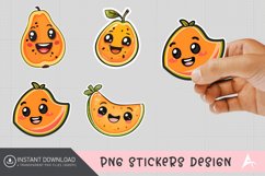 Cute Papaya Sticker,Tropical Fruit Scrapbooking Sticker Product Image 1