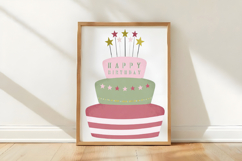 Cute Pastel Birthday Clipart Product Image 3