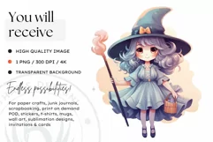 Watercolor Cute Pastel Halloween Clipart PNG sublimation Product Image 2
