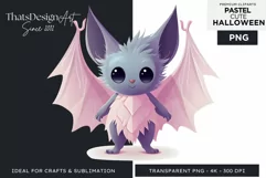Watercolor Cute Pastel Halloween Clipart PNG sublimation Product Image 1