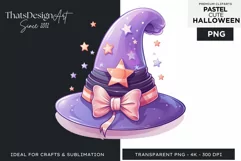 Watercolor Cute Pastel Halloween Clipart PNG sublimation Product Image 1