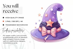 Watercolor Cute Pastel Halloween Clipart PNG sublimation Product Image 2