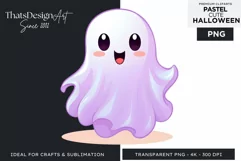 Watercolor Cute Pastel Halloween Clipart PNG sublimation Product Image 1