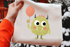 Cute Pastel Monster Clipart Product Image 2