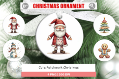 Patchwork Christmas Cute Ornament Product Image 1
