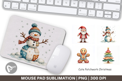 Patchwork Christmas Cute Mouse Pad Product Image 1