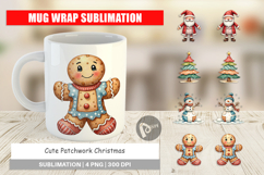 Patchwork Christmas Cute Mug Wrap Product Image 1