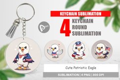 Keychain Patriotic Eagle Product Image 1