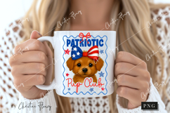 Patriotic Pup Club Funny PNG | 4th Of July PNG Product Image 2