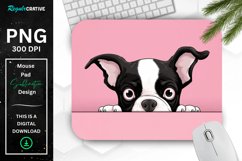 Cute Peeking Dog mouse Pad Product Image 1