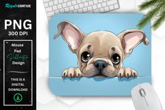 Cute Peeking Dog mouse Pad Product Image 1