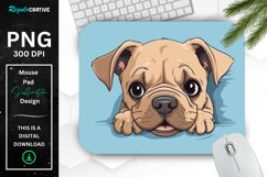 Cute Peeking Dog mouse Pad Product Image 1