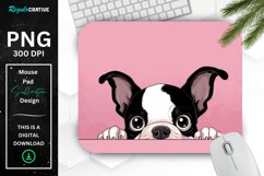 Cute Peeking Dog mouse Pad Product Image 1