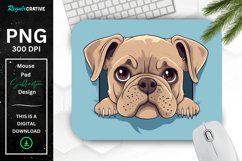 Cute Peeking Dog mouse Pad Product Image 1