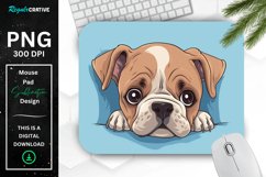 Cute Peeking Dog mouse Pad Product Image 1