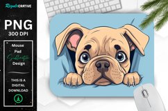 Cute Peeking Dog mouse Pad Product Image 1