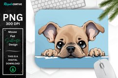 Cute Peeking Dog mouse Pad Product Image 1