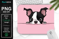Cute Peeking Dog mouse Pad Product Image 1