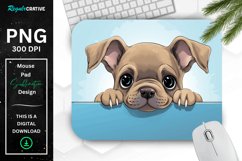 Cute Peeking Dog mouse Pad Product Image 1