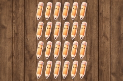 Cute Pencil Stickers - PNG Sticker Sheet