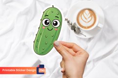 Cute Pickle Sticker, Funny Pickle Sticker, Vegetable Sticker Product Image 1