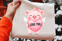 Cute Pig Lover Clipart PNG Product Image 2