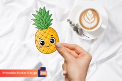 Cute Pineapple Sticker, Tropical Fruit Sticker, Summer Vibes Product Image 1