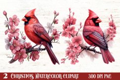 Cute Pink Christmas Animals Clipart Sublimation Product Image 1