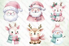 Cute Pink Christmas Sublimation Clipart Product Image 2