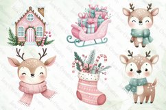 Cute Pink Christmas Sublimation Clipart Product Image 3