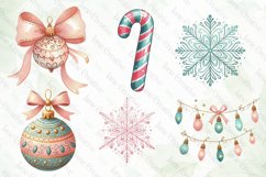 Cute Pink Christmas Sublimation Clipart Product Image 5