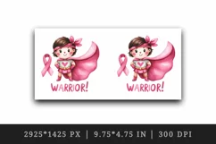 Cute pink girl hero ribbon breast cancer awareness Warrior quote print 20 oz tumbler skinny mug wrap clipart t-shirt sublimation printable design