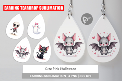 Cute Pink Halloween Earring Product Image 1